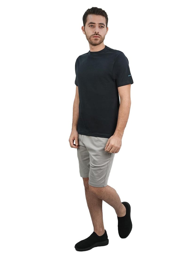 GIORDANO Men's Giordano Cotton Crewneck Slim Fit Tee - Short Sleeve - Image 2